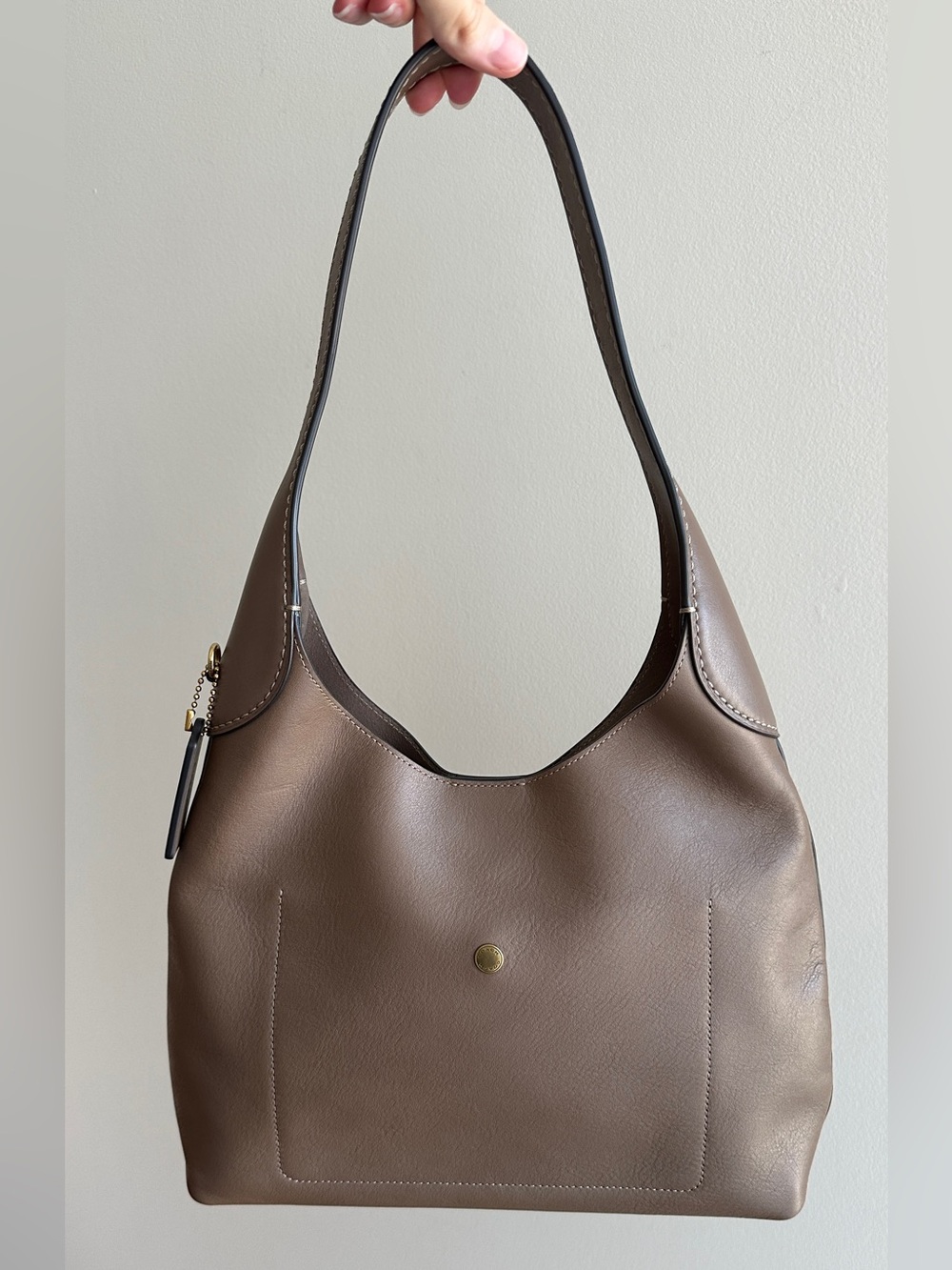 Coach Brooklyn Shoulder Bag 28, Brass/Soft Maple, NWOT - Picture 6 of 13